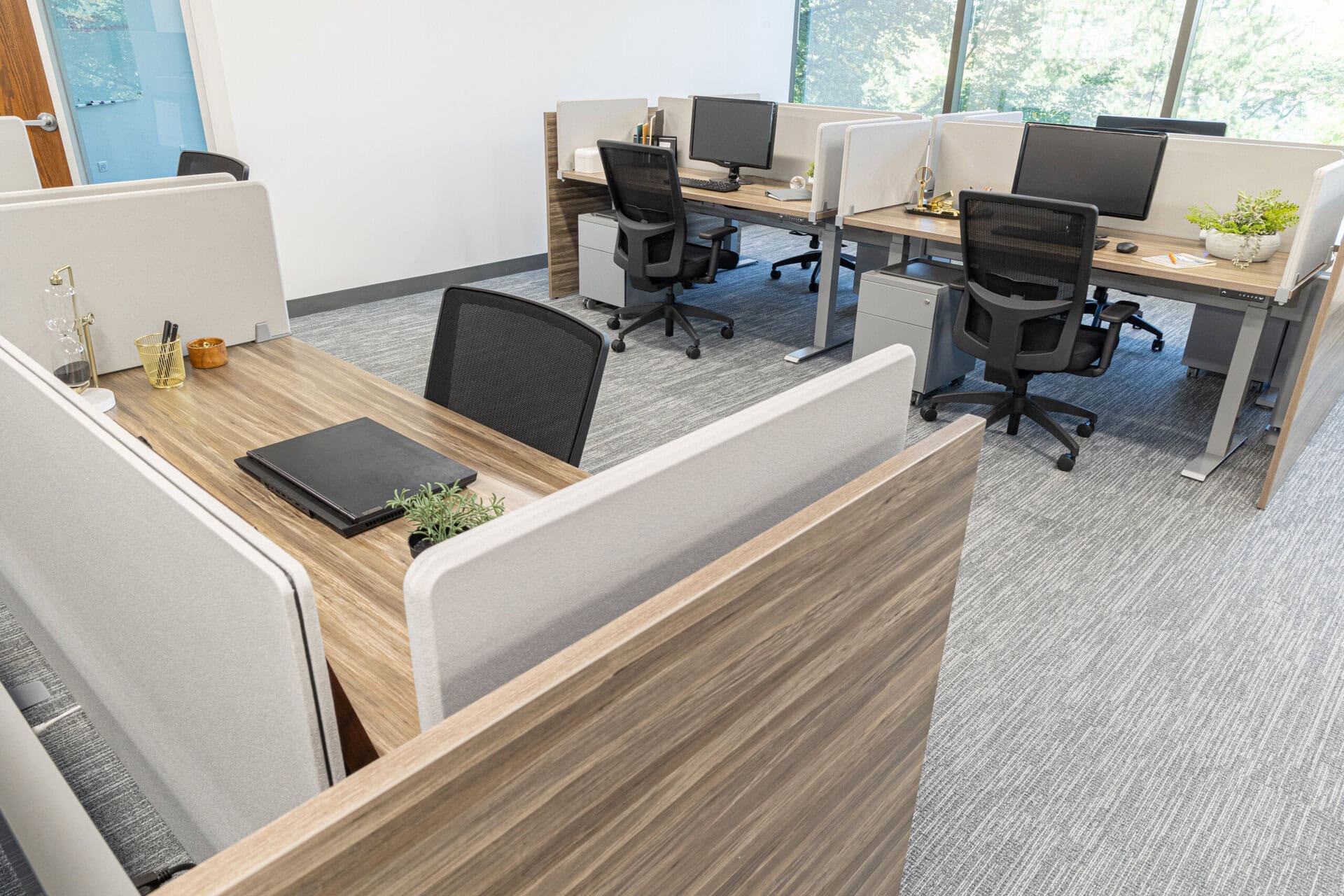 Commercial office furniture installation project completed by On Point Installations in Chicago, IL