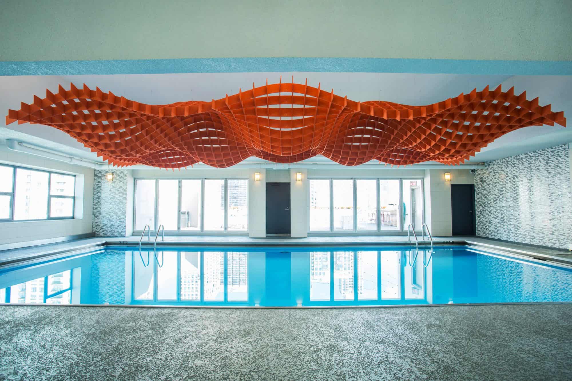 Professional artwork installation by On Point Installations in a Chicago commercial space
