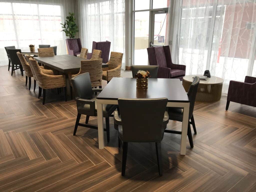 Furniture Assembly in Shared Dining Room