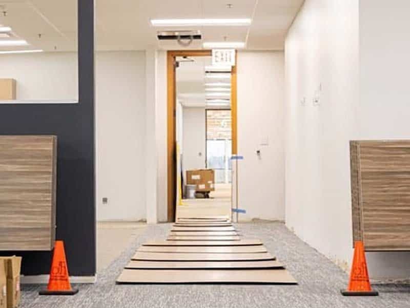 Decommissioned hallway