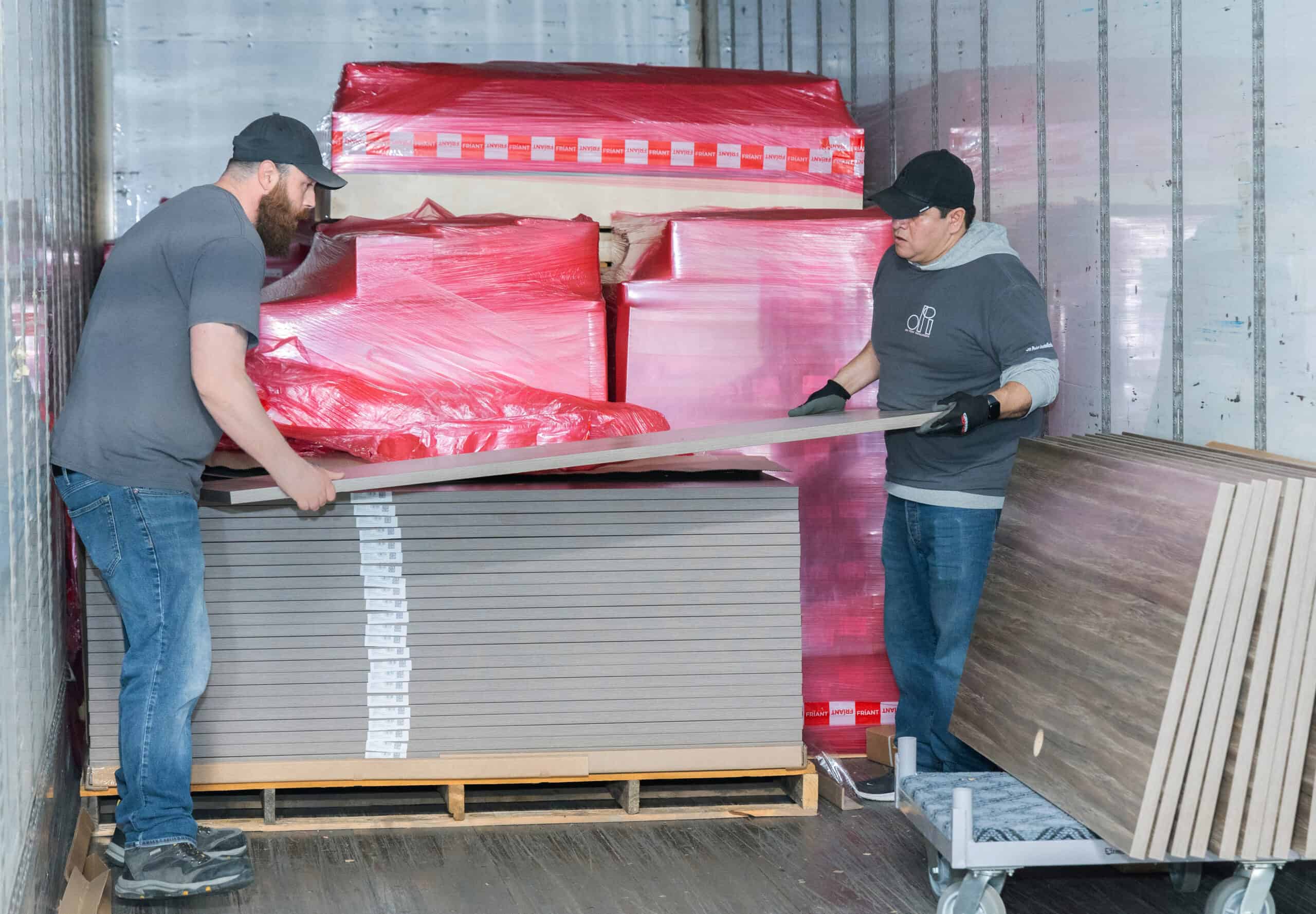 On Point Installations' Team Delivering Installation Materials