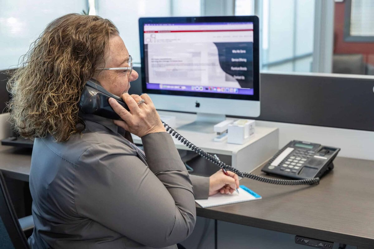 On Point Installations' Team Member Quoting a Project